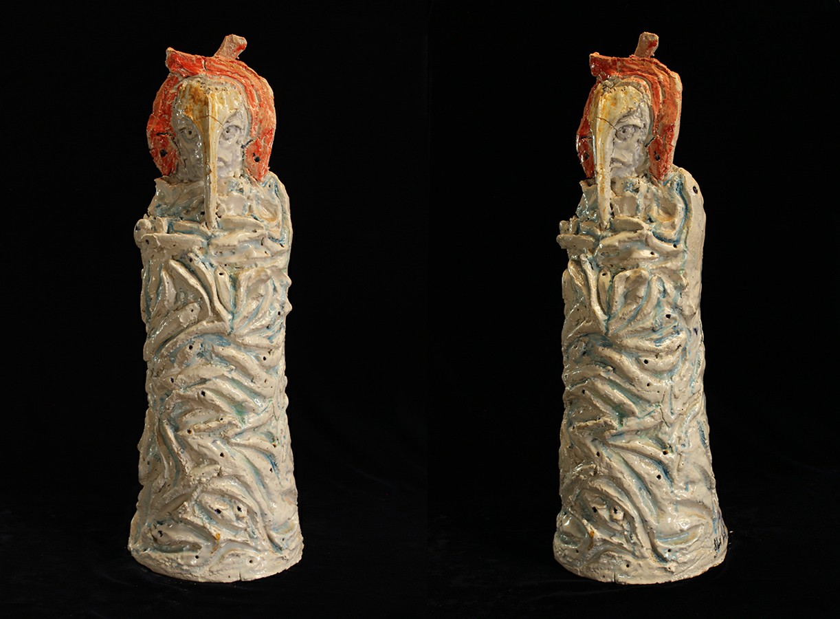 22 Cardumen, 2014 cerámica de alta temperatura 71 x 25 x 24 cm 