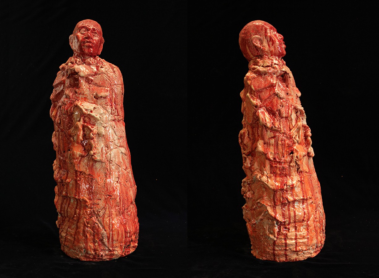 26 Rojo, 2014 cerámica de alta temperatura 65 x 22 x 22 cm 