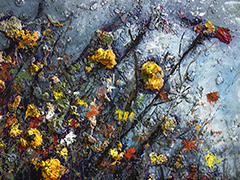 7 Flores nocturnas, 2015, óleo sobre tela, 90 x 110 cm