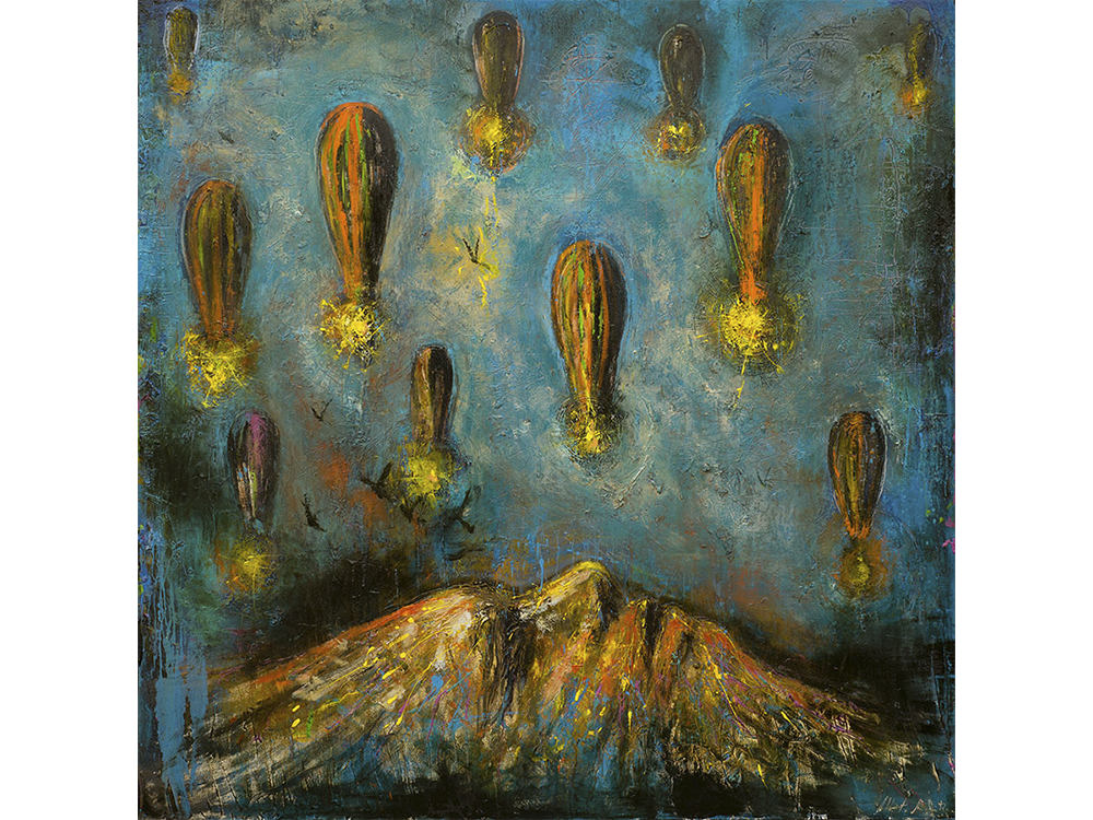 122 Ascendencia del alma, óleo sobre tela, 140 x 120 cm 