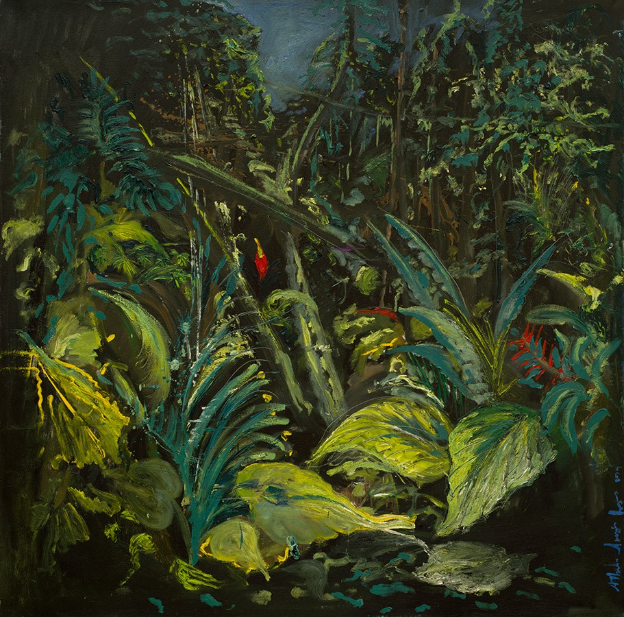 25 Selva, óleo sobre tela, 150 x 150 cm 
